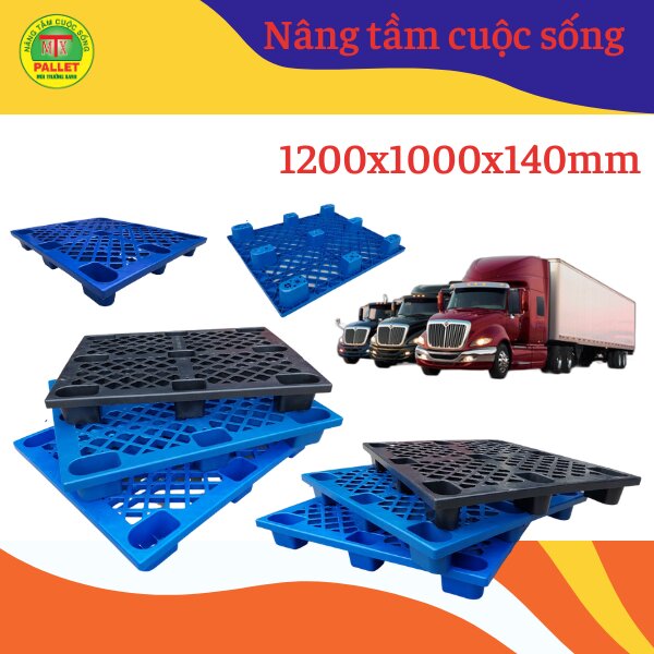 Pallet Chân 1200x1000x140mm HDPE - Ảnh 3