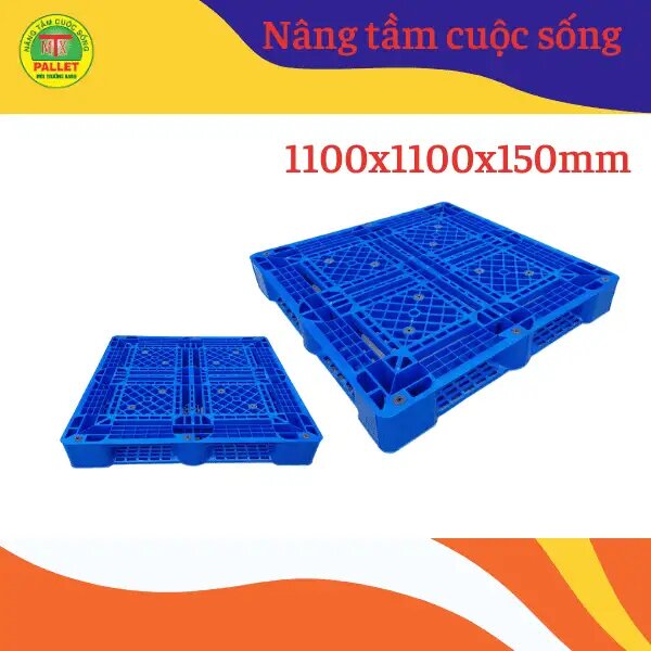 Pallet Nhựa 1100x1100x150 Virgin HDPE - Ảnh 3