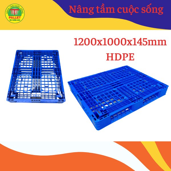 Pallet Nhựa 1200x1000x145 HDPE - Ảnh 3